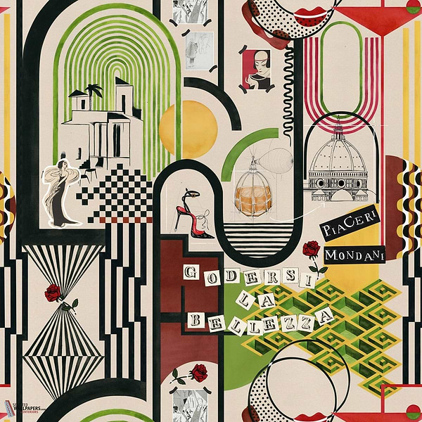 Piaceri Mondani-Mind the Gap-behang-tapete-wallpaper-Multicolor-300 cm (standaard)-Selected-Wallpapers-Interiors