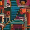 Piazza Degli Arlecchini stof-Mind the Gap-fabric-stoff-Geel-Meter (M1)-Selected-Wallpapers-Interiors