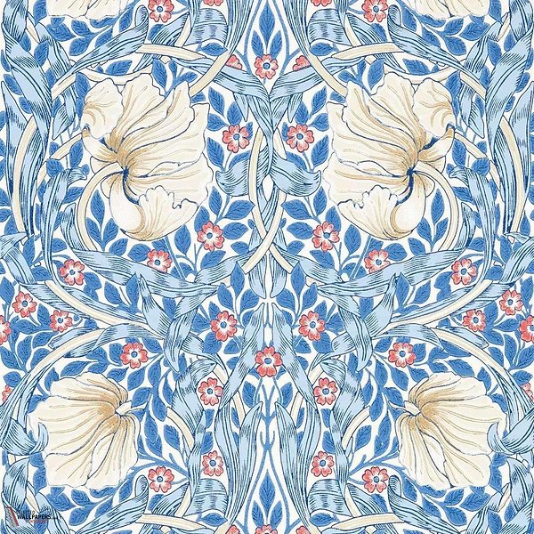 Pimpernel-behang-tapete-wallpaper-Morris & Co-Woad-Rol-Selected-Wallpapers-Interiors