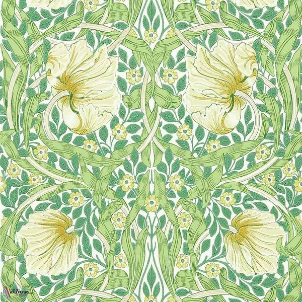 Pimpernel-wallpaper-Morris & Co-Weld/Leaf Green-Roll-Selected-Wallpapers-Interiors