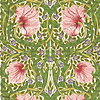 Pimpernel-wallpaper-Morris & Co-Sap Green/Strawberry-Roll-Selected-Wallpapers-Interiors