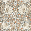 Pimpernel wallpaper-Wallpaper-Morris & Co-Linen/Coral-Roll-Selected Wallpapers & Interiors