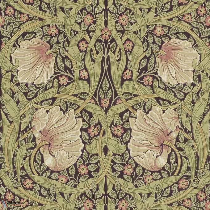 Pimpernel-behang-tapete-wallpaper-Morris & Co-Bullrush/Russet-Rol-Selected-Wallpapers-Interiors