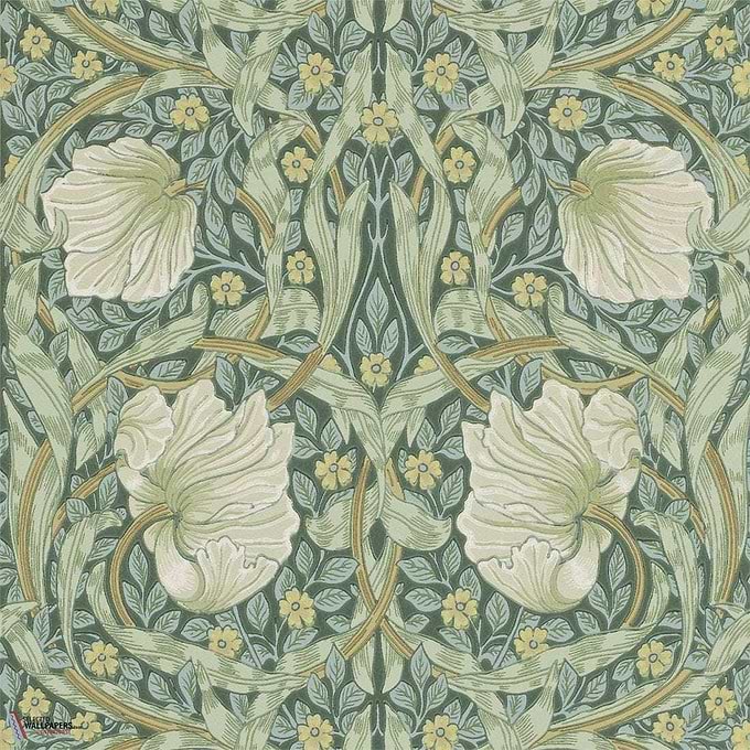 Pimpernel-behang-tapete-wallpaper-Morris & Co-Privet/Slate-Rol-Selected-Wallpapers-Interiors