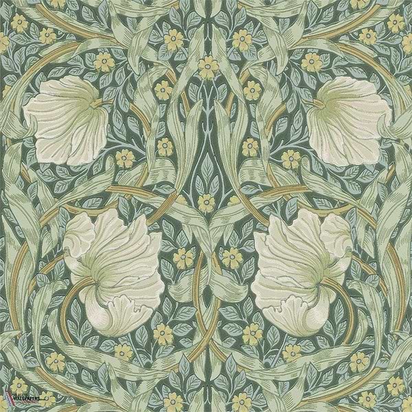 Pimpernel-wallpaper-Morris & Co-Privet/Slate-Roll-Selected-Wallpapers-Interiors