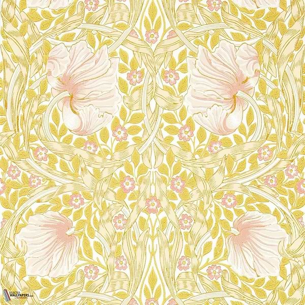 Pimpernel-wallpaper-Morris & Co-Sunflower Pink-Roll-Selected-Wallpapers-Interiors