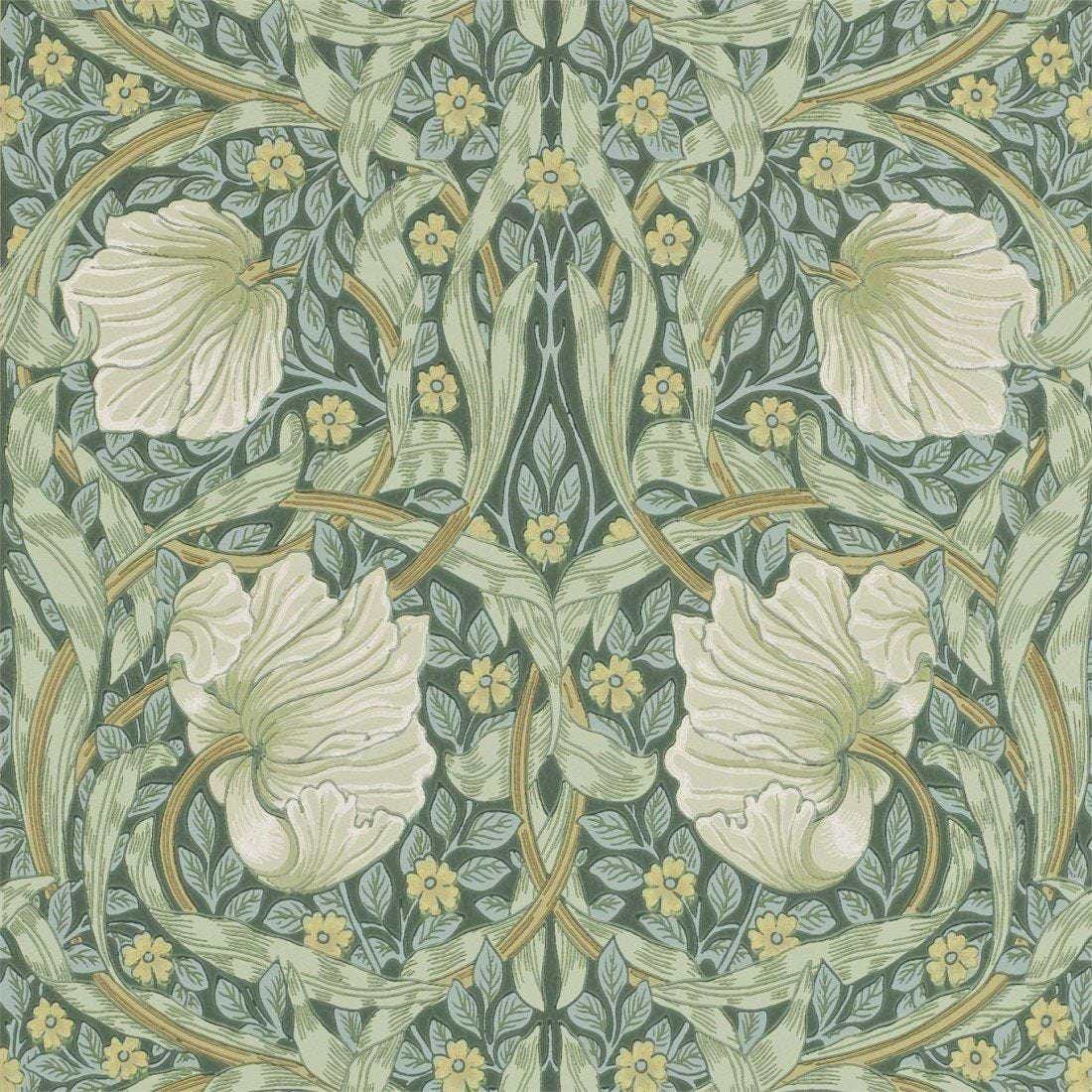 Pimpernel-behang-tapete-wallpaper-Morris & Co-Privet/Slate-Rol-Selected-Wallpapers-Interiors