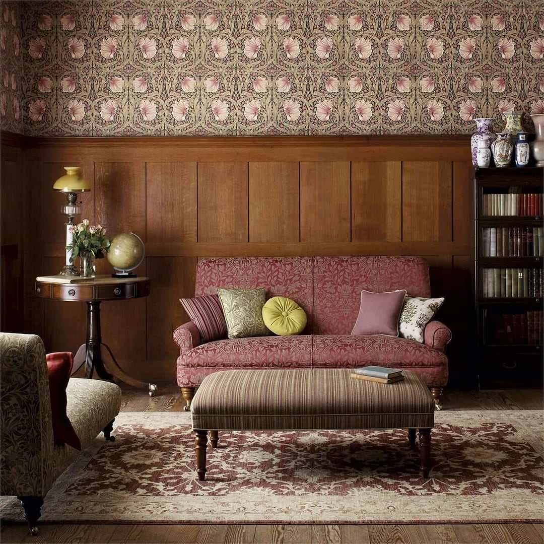 Pimpernel-behang-tapete-wallpaper-Morris & Co-Selected-Wallpapers-Interiors