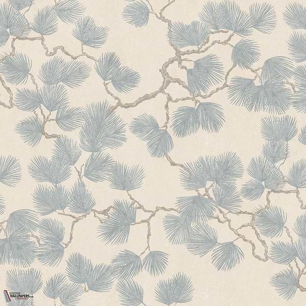 Pine mural behang-Sandberg-Misty blue-Mattic-M2-Selected Wallpapers-Interiors