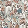 Pineapple Garden behang-1838 wallcoverings-Apricot-Rol-Selected Wallpapers-Interiors