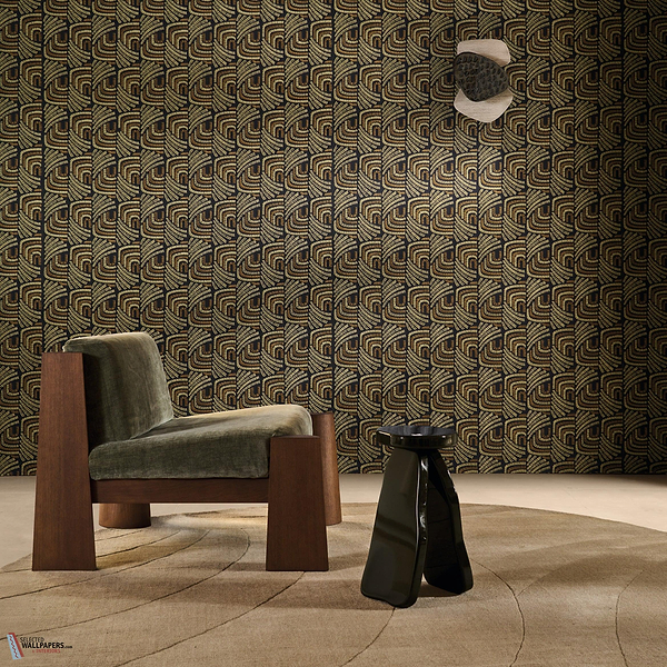 Piquey behang-Casamance-Selected Wallpapers-Interiors