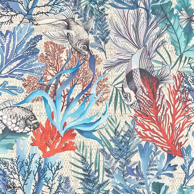 Pleine Mer-Pierre Frey-wallpaper-behang-Tapete-wallpaper-Selected Wallpapers