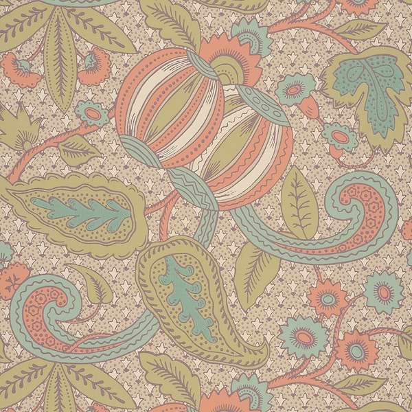 Pomegranate-behang-Tapete-Little Greene-Bazaar-Rol-0245POBAZAA-Selected Wallpapers
