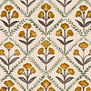 Poppy behang-Coordonne-Curry-Non Woven-Rol-Selected Wallpapers-Interiors