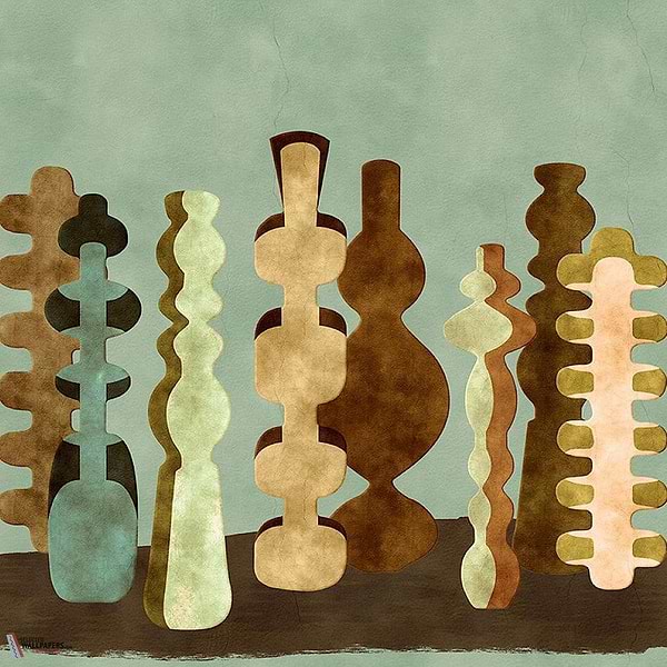 Potteries behang-Masureel-wallpaper-tapete-Emerald-Paneel A-Selected-Wallpapers-Interiors