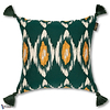 Pradesh Ikat Kussen-Kussen-Mind the Gap-Kissen-Cushion-Green/Yellow-50 x 50 cm-Selected Interiors