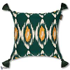 Pradesh Ikat Kussen-Kussen-Mind the Gap-Kissen-Cushion-Green/Yellow-50 x 50 cm-Selected Interiors