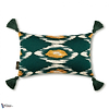 Pradesh Ikat Kussen-Kussen-Mind the Gap-Kissen-Cushion-Green/Yellow-50 x 30 cm-Selected Interiors