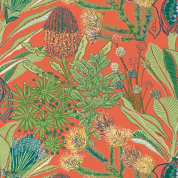 Protea-Behang-Tapete-Thibaut-Coral-Rol-T13906-Selected Wallpapers