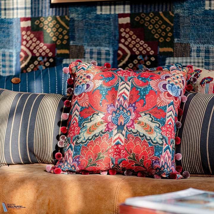 Psychedelia Kussen-Kussen-Mind the Gap-Kissen-Cushion-Red/Blue-50 x 50 cm-Selected Interiors