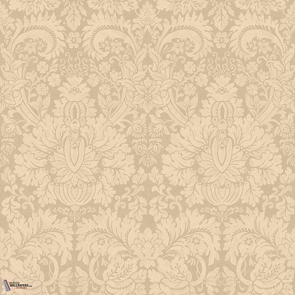 Queen's damask behang-GP&J Baker-Marble-Rol-Selected Wallpapers-Interiors