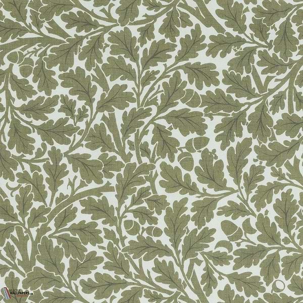 Quercus Linen stof-House of Hackney-Juniper-Meter (M1)-Selected Wallpapers-Interiors