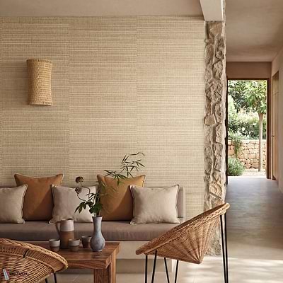 Raffia II behang-Elitis-Selected Wallpapers-Interiors