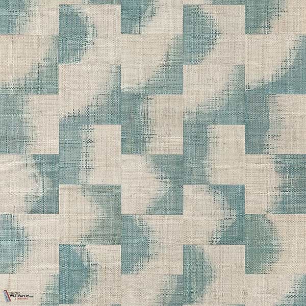 Raffia Squares behang-Thibaut-Mineral-Rol-Selected Wallpapers-Interiors