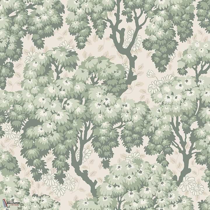 Ragnvi behang-Sandberg-Green-Rol-Selected Wallpapers-Interiors