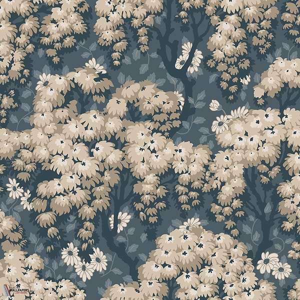 Ragnvi behang-Sandberg-Midnight blue-Rol-Selected Wallpapers-Interiors