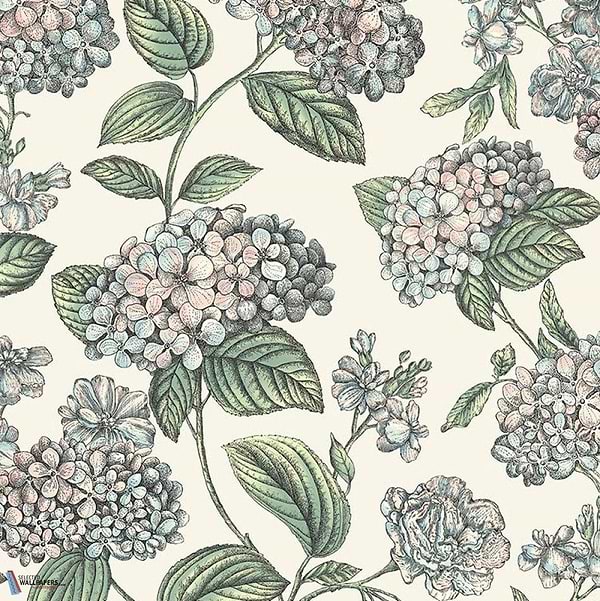 Ramo di Ortensia-wallpaper-Cole & Son-Pastel on Stone-Roll-123/8039-Selected Wallpapers