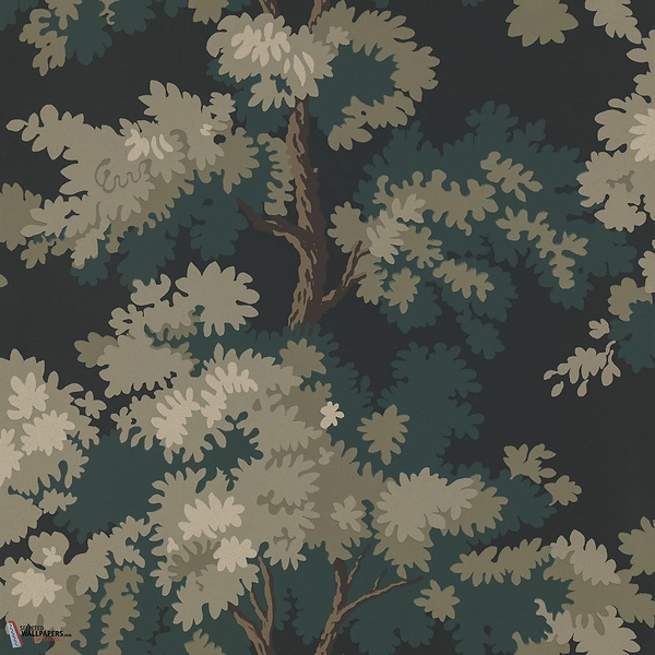 Raphael wallpaper-Sandberg-Charcoal-Roll-Selected Wallpapers-Interiors