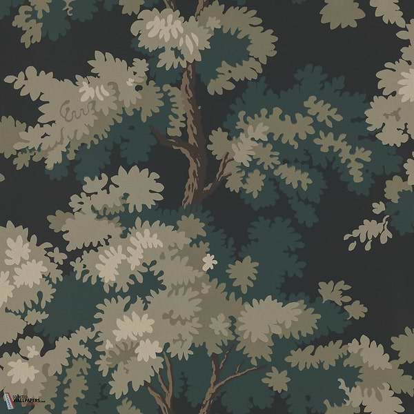 Raphael wallpaper-Sandberg-Charcoal-Roll-Selected Wallpapers-Interiors