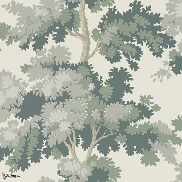 Raphael wallpaper-Sandberg-Green-Roll-Selected Wallpapers-Interiors