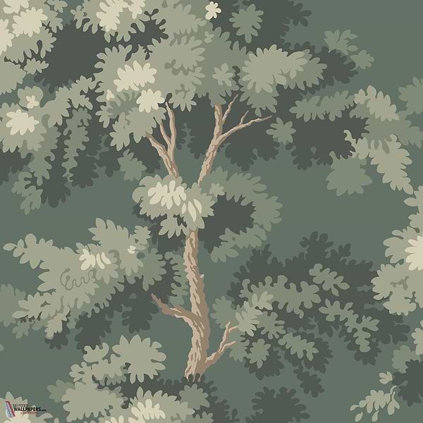 Raphael behang-Sandberg-Moss green-Rol-Selected Wallpapers-Interiors