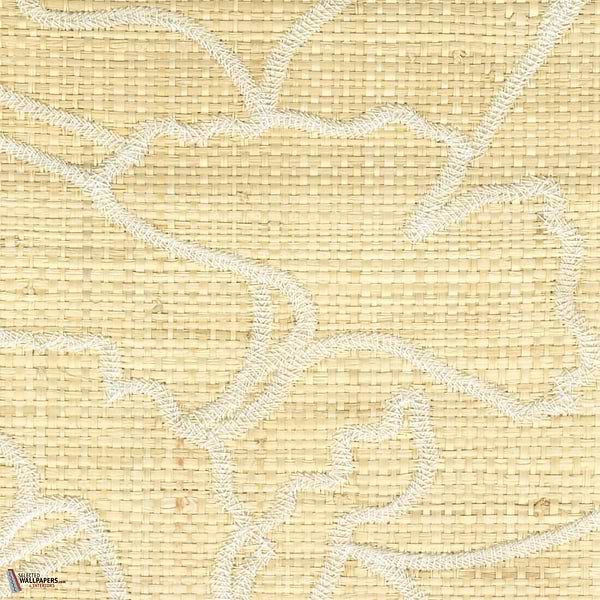 Raphia Brode behang-CMO Paris-Blond-Rol-Selected Wallpapers-Interiors