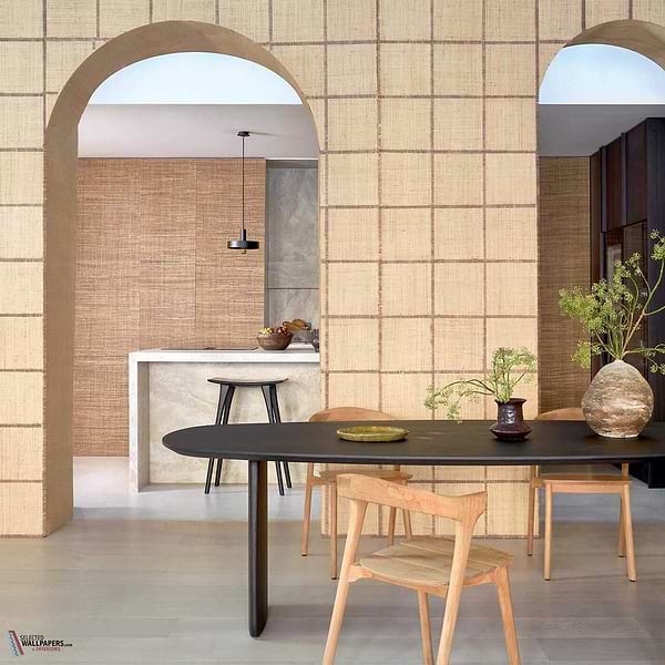 Raphia Cadre behang-CMO Paris-Selected Wallpapers-Interiors
