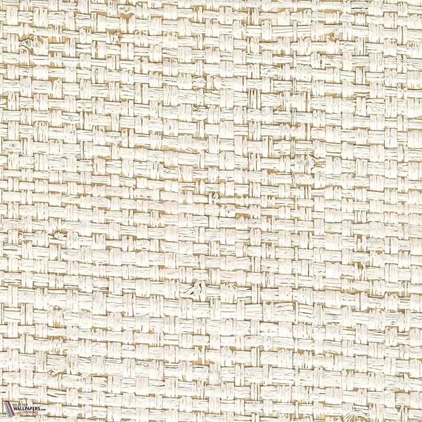 Raphia Maille behang-CMO Paris-Blanc-Rol-Selected Wallpapers-Interiors