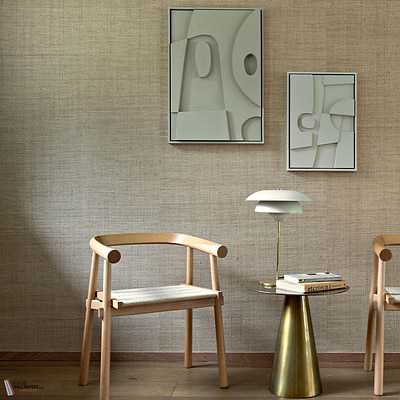 Raphia Pur behang-CMO Paris-Selected Wallpapers-Interiors