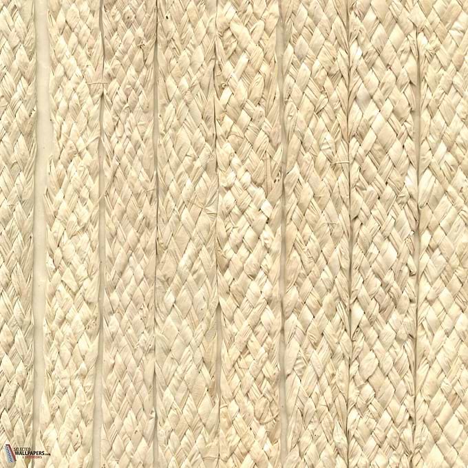 Raphia Tresse behang-CMO Paris-Ecru-Meter (M1)-Selected Wallpapers-Interiors
