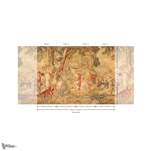 Récolte des Fleurs behang-Arte-Selected Wallpapers-Interiors