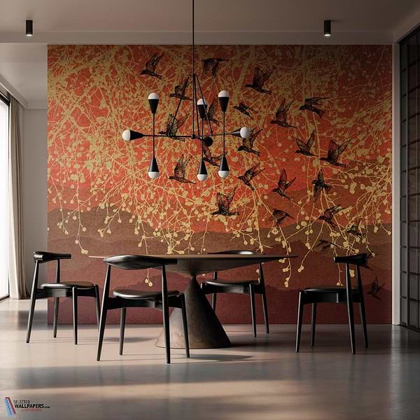 Red Mountain-INSTABILELAB-wallpaper-behang-Tapete-wallpaper-Selected Wallpapers