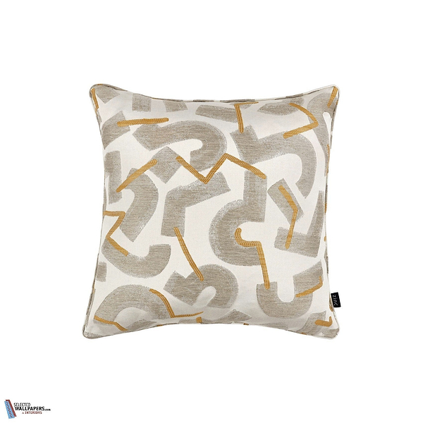 Rene Kussen-Zinc Textile-wallpaper-behang-Tapete-wallpaper-Ochre-50 x 50 cm-Selected Wallpapers