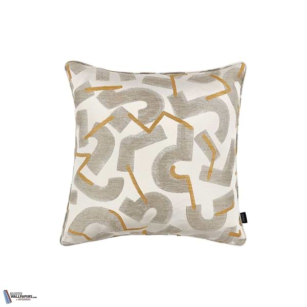 Rene Kussen-Zinc Textile-wallpaper-behang-Tapete-wallpaper-Ochre-50 x 50 cm-Selected Wallpapers