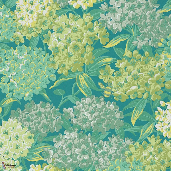 Rhododendron Walk wallpaper-Little Greene-Canton-Roll-Selected Wallpapers-Interiors