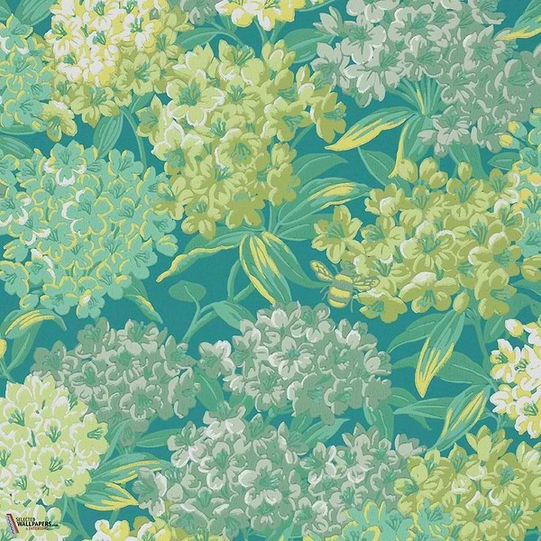 Rhododendron Walk wallpaper-Little Greene-Canton-Roll-Selected Wallpapers-Interiors