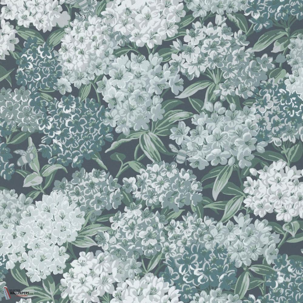 Rhododendron Walk wallpaper-Little Greene-Hicks' Blue-Roll-Selected Wallpapers-Interiors