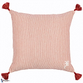 Rhubarb Stripe Kussen-Kussen-Mind the Gap-Kissen-Cushion-Heavy Linen-50 x 50 cm-Selected Interiors