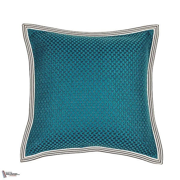 Rico Ruivo kussen-Casamance-Turquoise-45 x 45 cm-Selected Wallpapers-Interiors