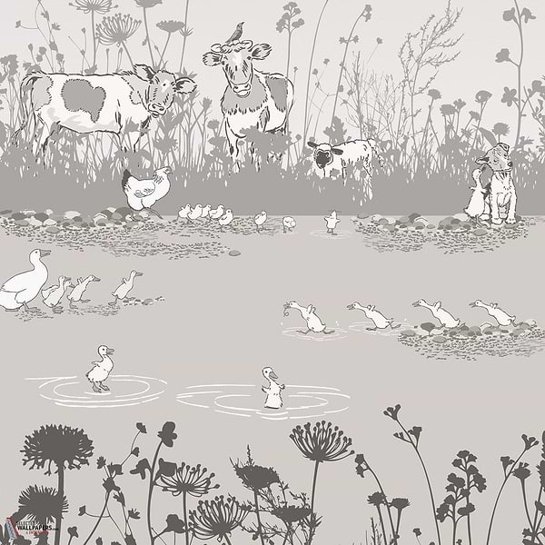 Riverside Capers behang-Little Greene-Cluck-Set-Selected Wallpapers-Interiors
